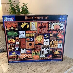 White Mountain Halloween Happy Haunting Puzzle 1000 Piece